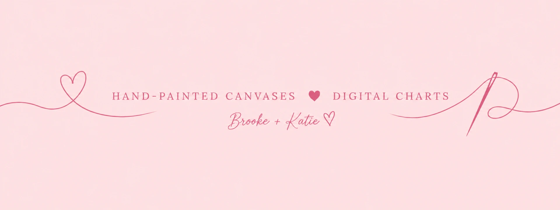 Hand-painted canvases and digital charts by Brooke and Katie